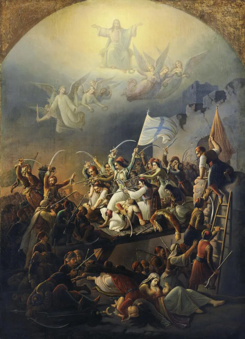 The_sortie_of_Messologhi_by_Theodore_Vryzakis