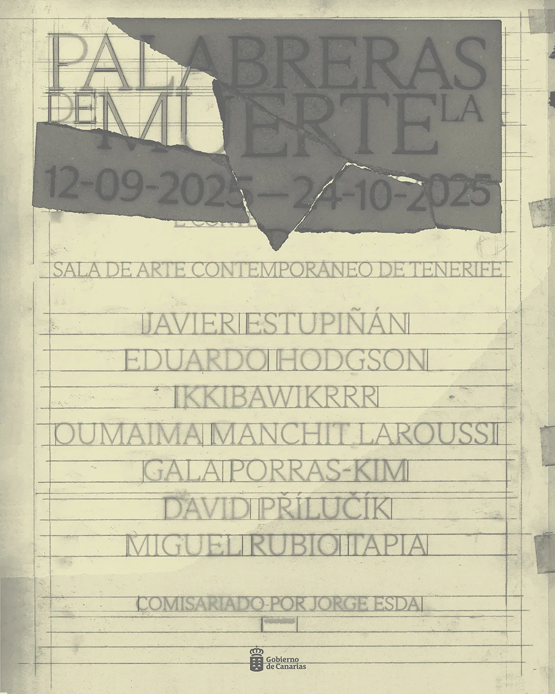 68bea0598cb4a95f8a94cf10_Palabreras de la muerte (Jorge Esda) · Cartel